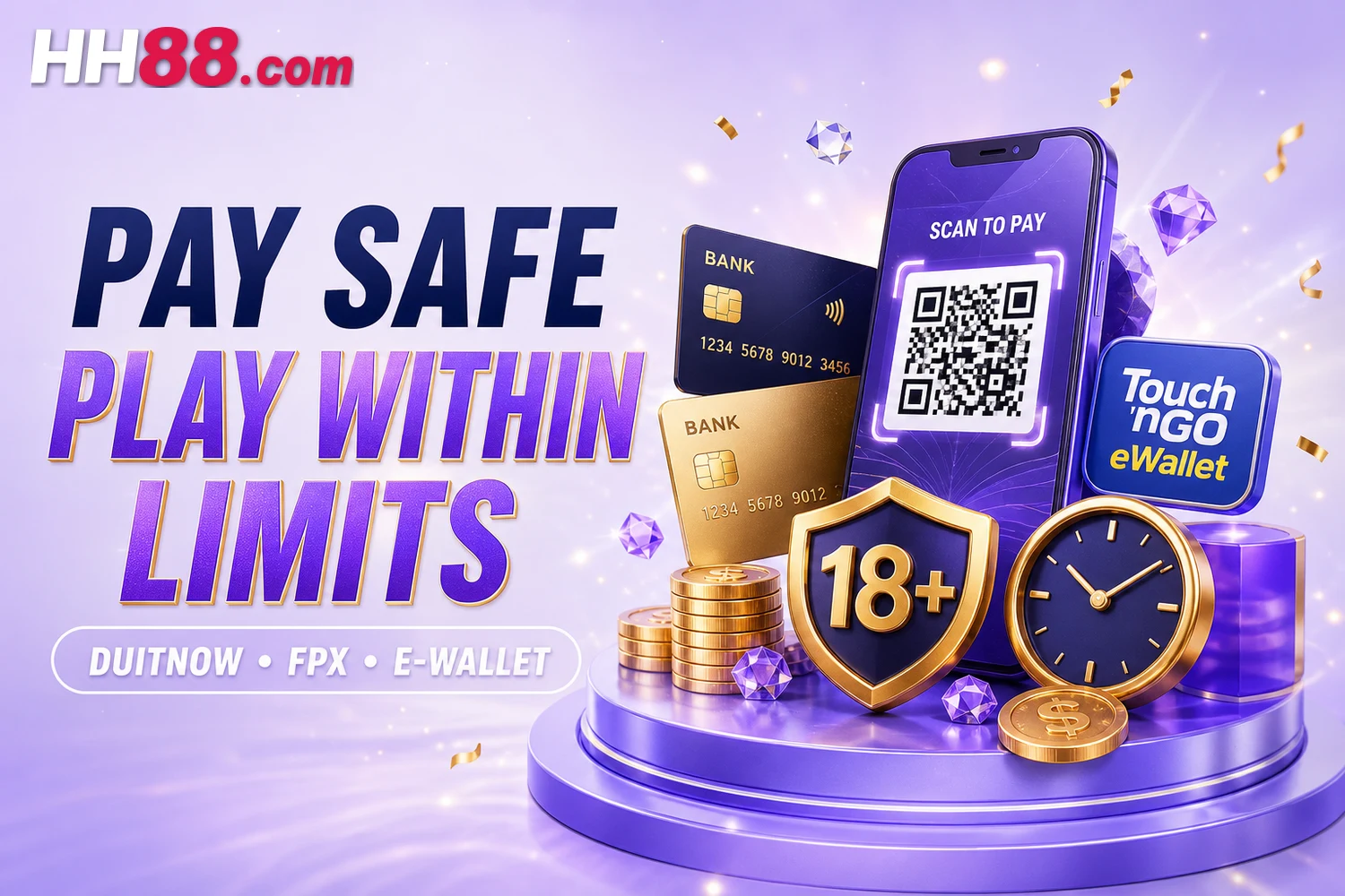 HH88 Malaysia payments and responsible play visual